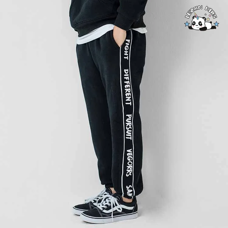 LEZONKIDS - Cheap Casual Pants for Kids Pants Custom logo Printed 100 Cotton Sweatpants